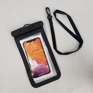 Black Waterproof cell phone case